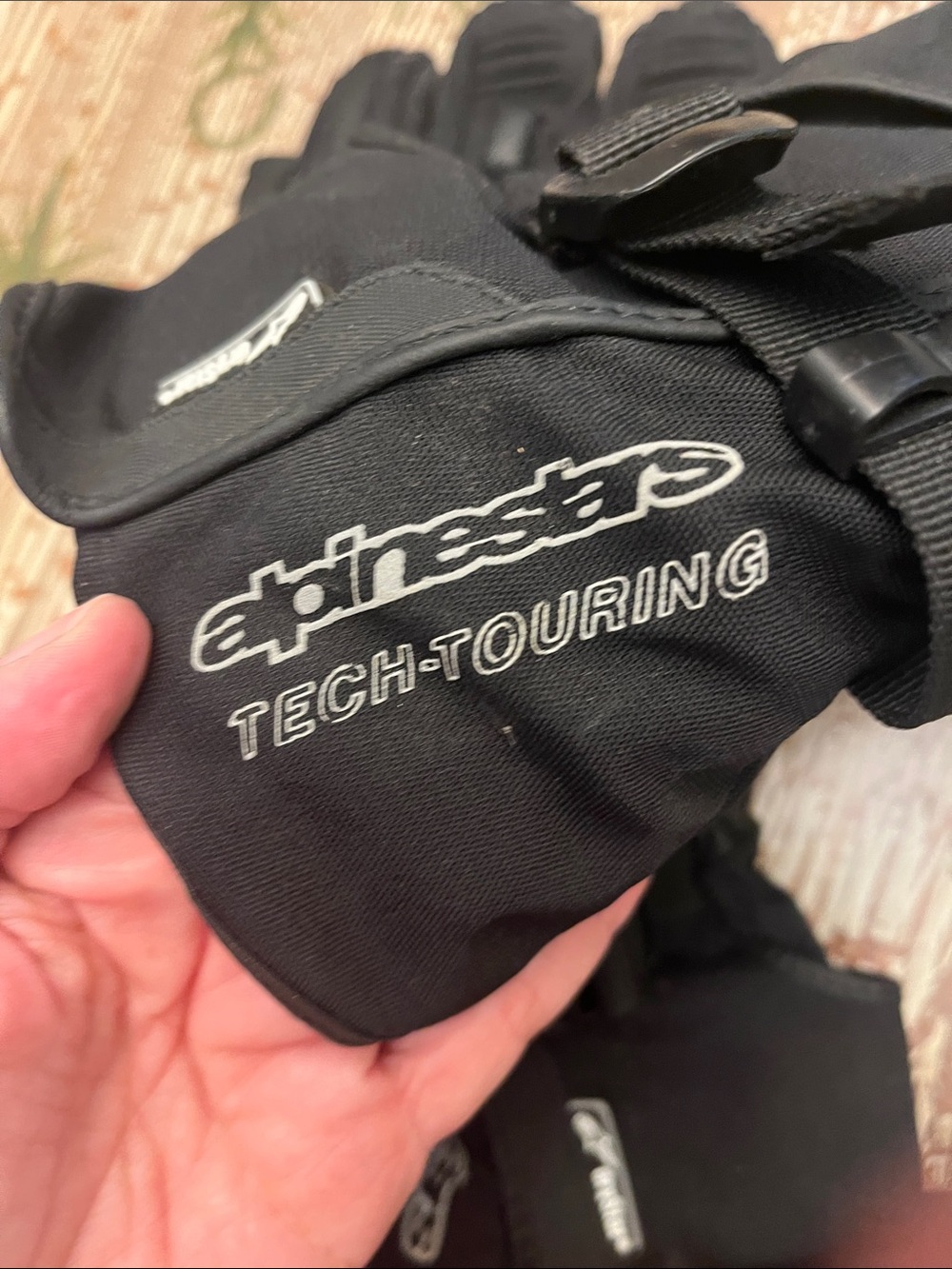 Alpinestars Black Tech-Riding Protective Motorcycle Gloves Size L - Picture 2 of 11